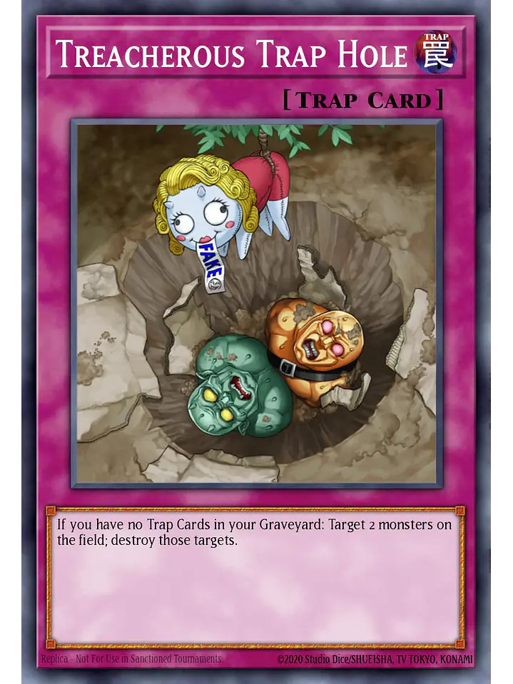 Treacherous Trap Hole - MAMO-EN114 - Ultra Rare 1st Edition 1