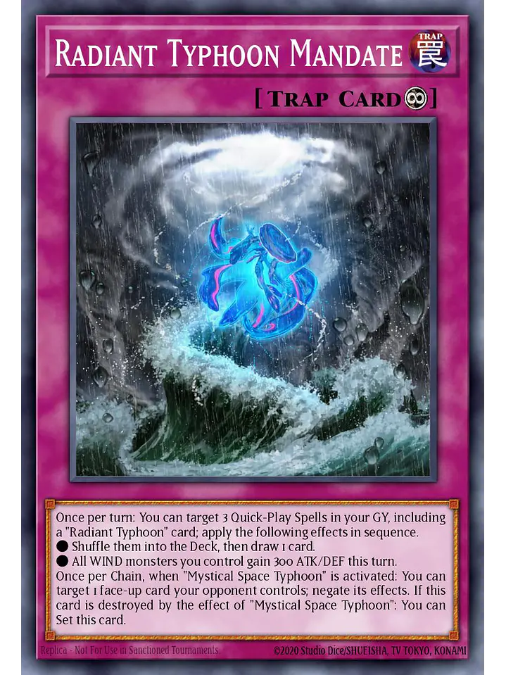 Radiant Typhoon Mandate - MAMO-EN118 - Ultra Rare 1st Edition 1