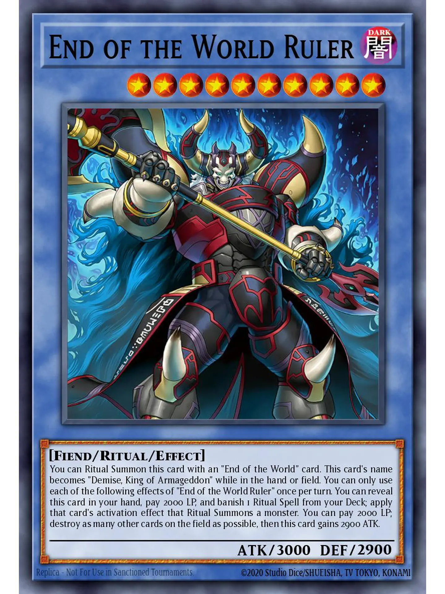 Ruler of the End of the World - MAMO-EN121 - Starlight Rare 1st Edition 1