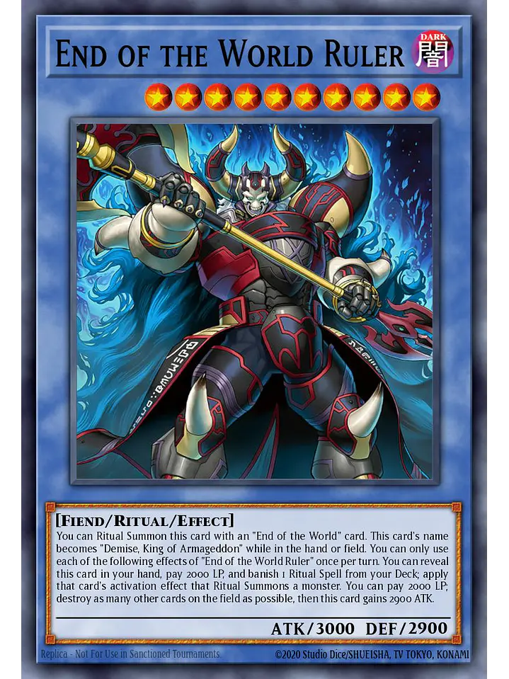 Ruler of the End of the World - MAMO-EN121 - Starlight Rare 1st Edition 1