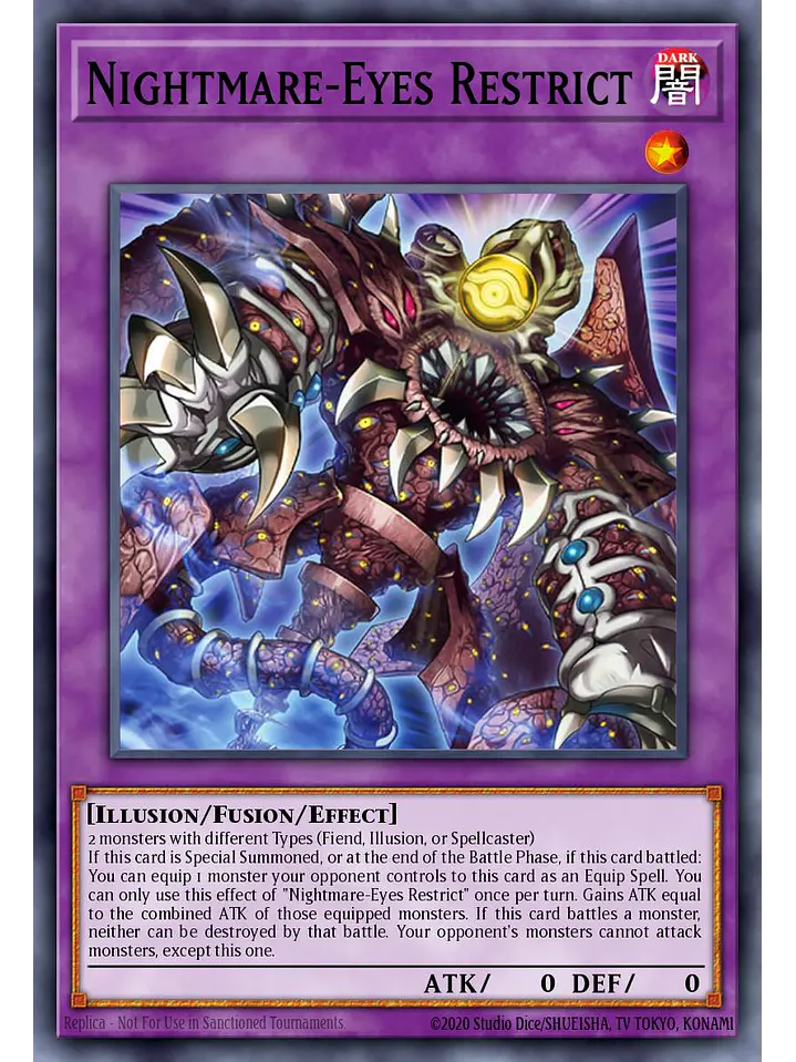 Nightmare-Eyes Restrict - MAMO-EN122 - Secret Rare 1st Edition 1
