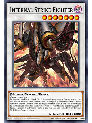 Infernal Strike Fighter - MAMO-EN123 - Secret Rare 1st Edition