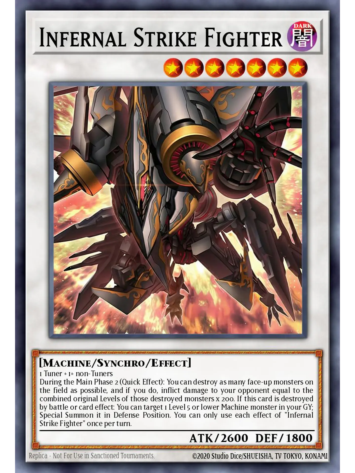 Infernal Strike Fighter - MAMO-EN123 - Starlight Rare 1st Edition 1