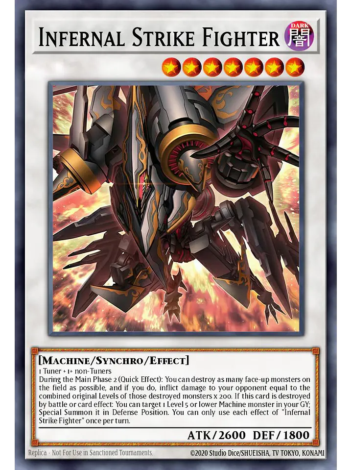Infernal Strike Fighter - MAMO-EN123 - Starlight Rare 1st Edition 1