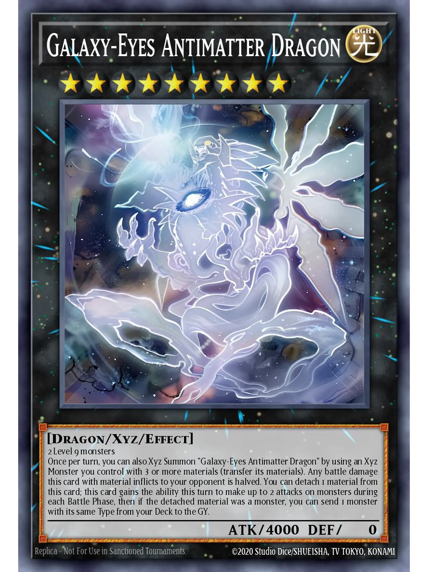 Galaxy-Eyes Antimatter Dragon - MAMO-EN124 - Starlight Rare 1st Edition 1