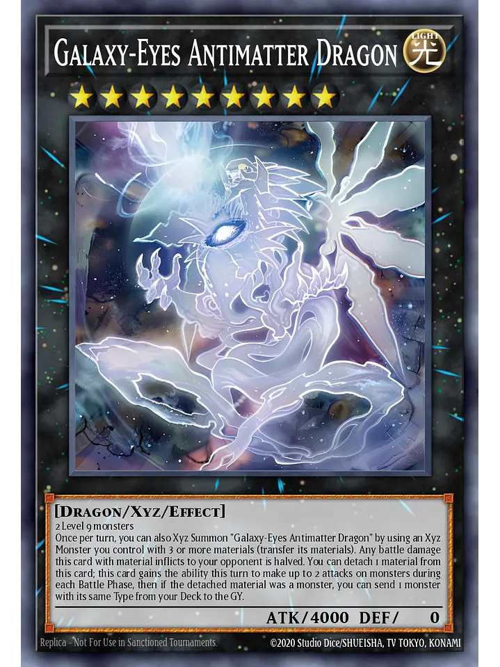 Galaxy-Eyes Antimatter Dragon - MAMO-EN124 - Starlight Rare 1st Edition 1