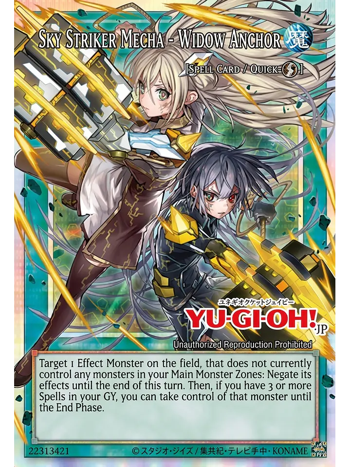 Sky Striker Mecha - Widow Anchor (extended art) - MAMO-EN019 - Ultra Rare 1st Edition 1