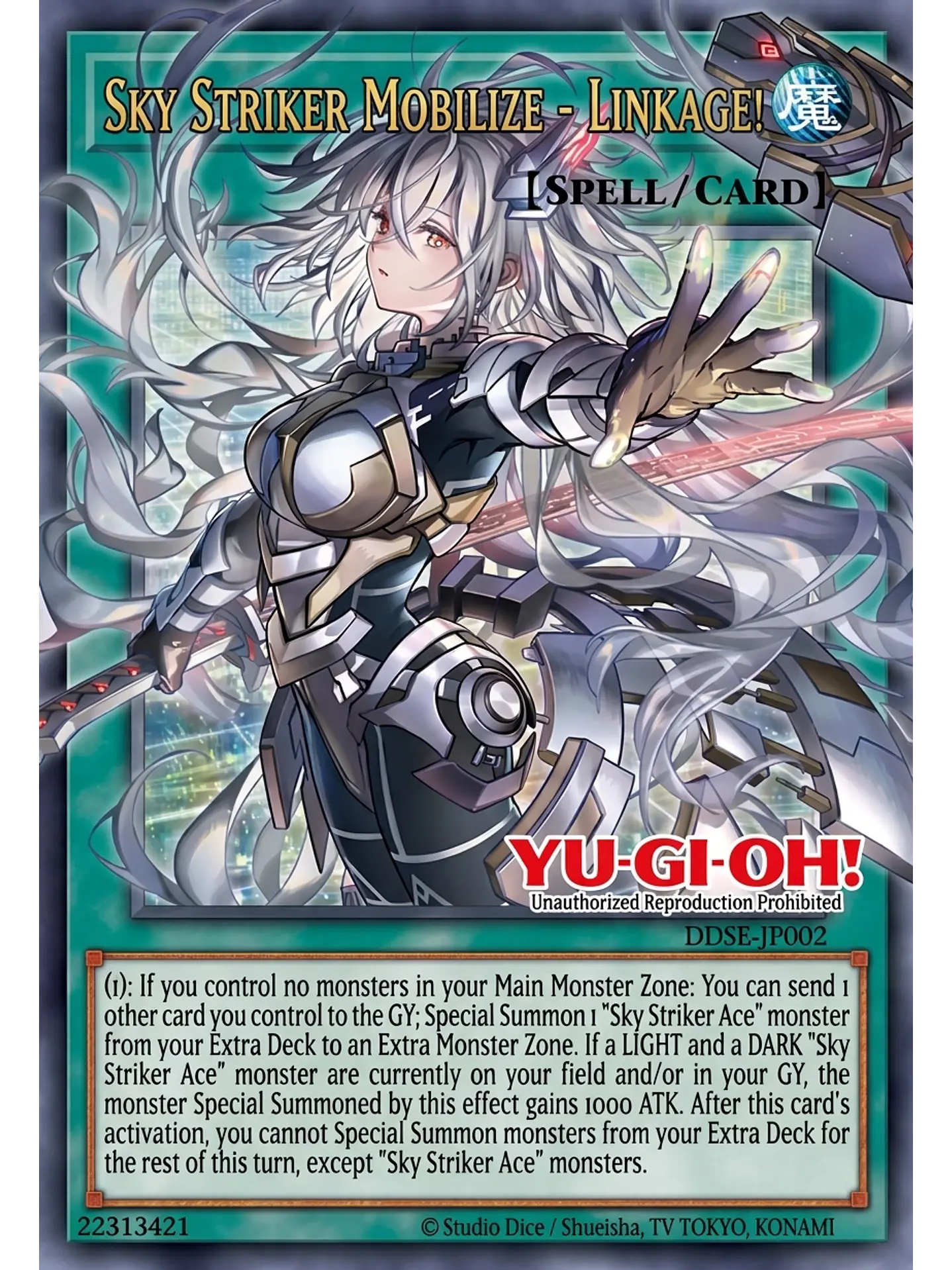 Sky Striker Mobilize - Linkage! (extended art) - MAMO-EN020 - Starlight Rare 1st Edition 1