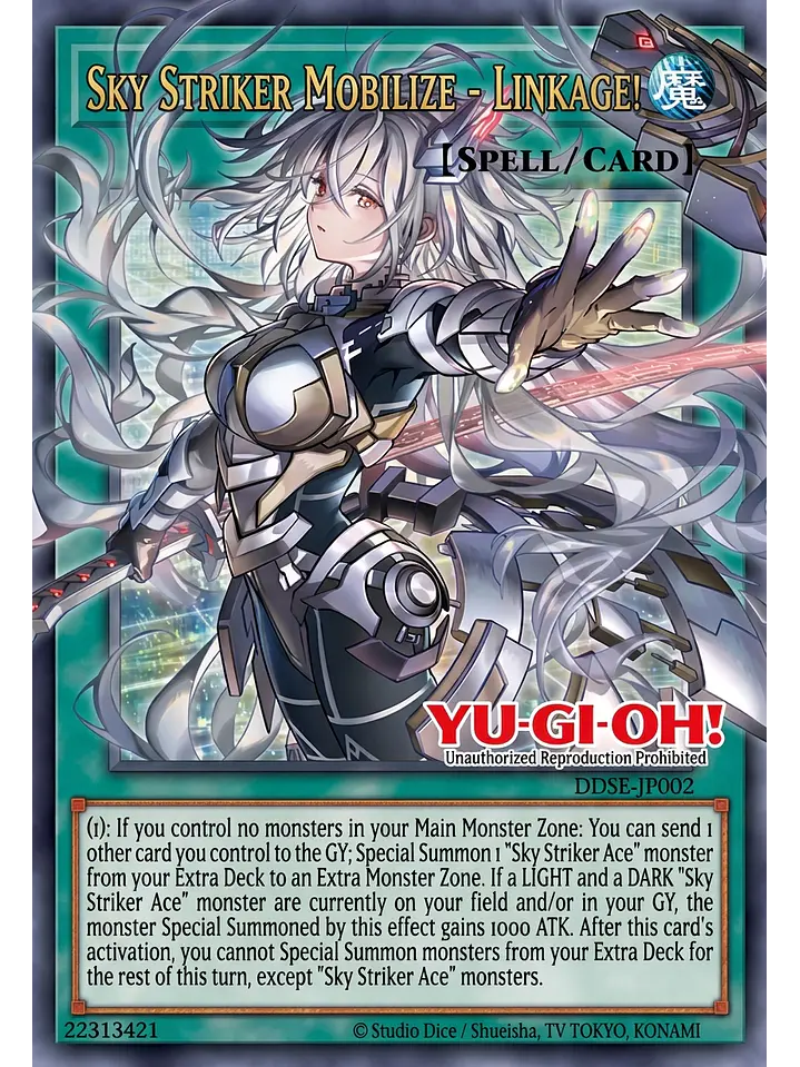 Sky Striker Mobilize - Linkage! (extended art) - MAMO-EN020 - Starlight Rare 1st Edition 1