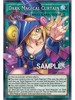 Dark Magical Curtain (extended art) - MAMO-EN003 - Starlight Rare 1st Edition