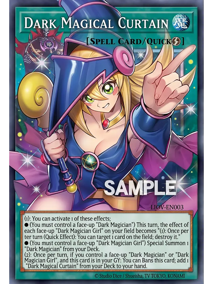 Dark Magical Curtain (extended art) - MAMO-EN003 - Starlight Rare 1st Edition 1