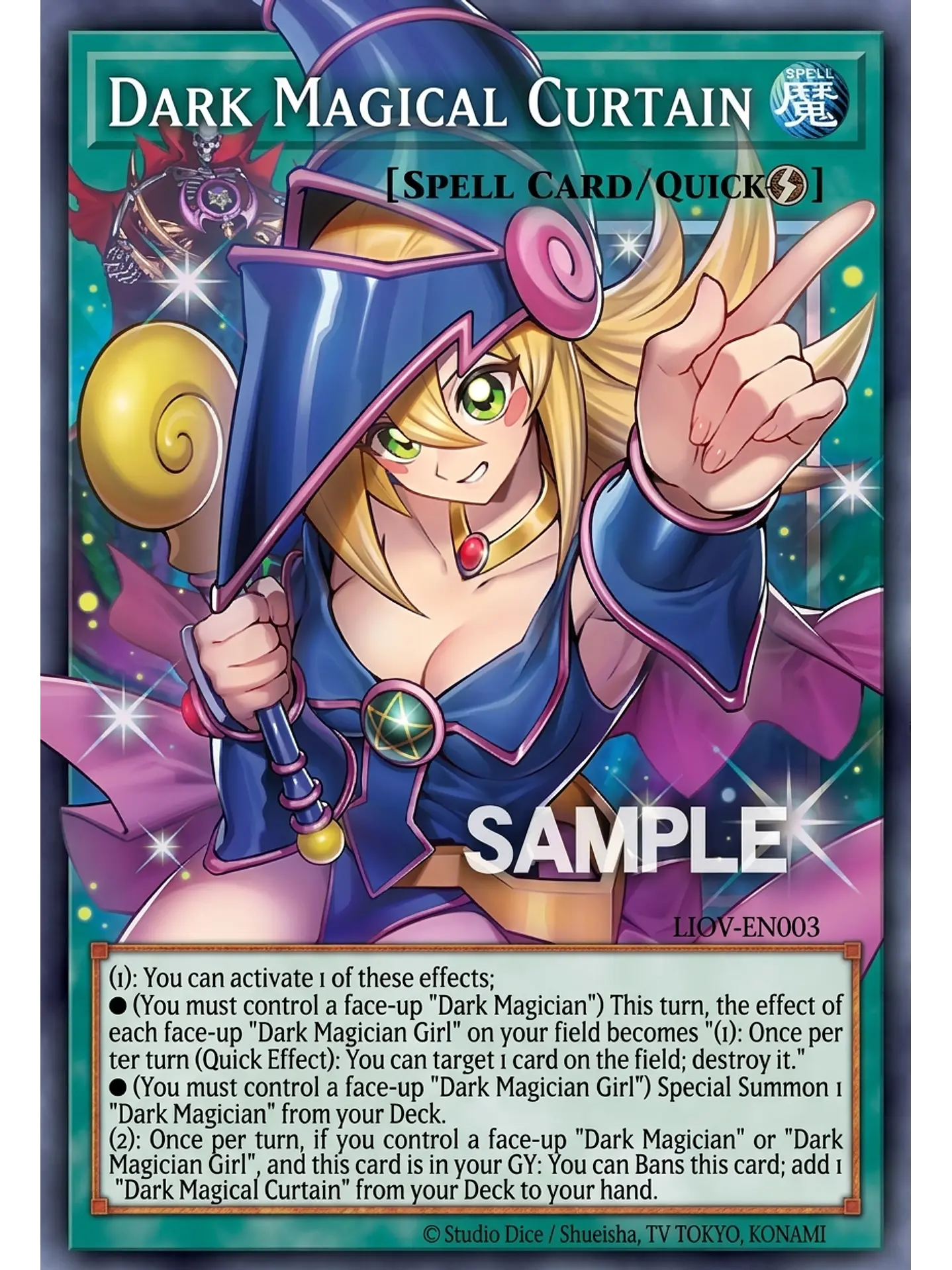 Dark Magical Curtain (extended art) - MAMO-EN003 - Grand Master Rare 1st Edition 1