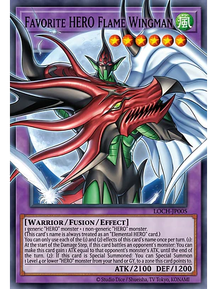 Favorite HERO Flame Wingman (extended art) - MAMO-EN005 - Starlight Rare 1st Edition