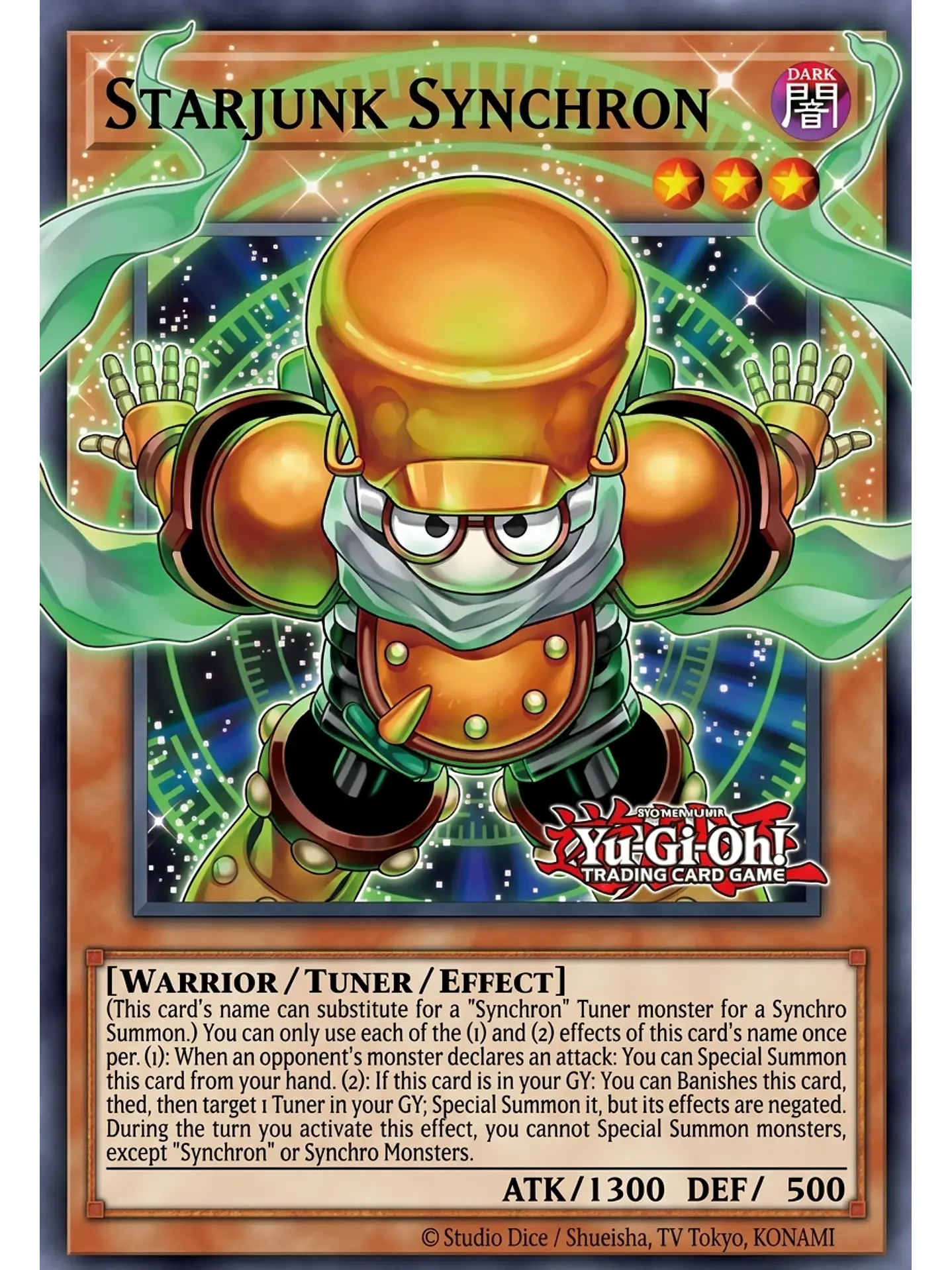 Starjunk Synchron (extended art) - MAMO-EN008 - Starlight Rare 1st Edition 1