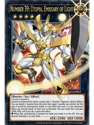 Number 39: Utopia, Emissary of Light (extended art) - MAMO-EN010 - Grand Master Rare 1st Edition