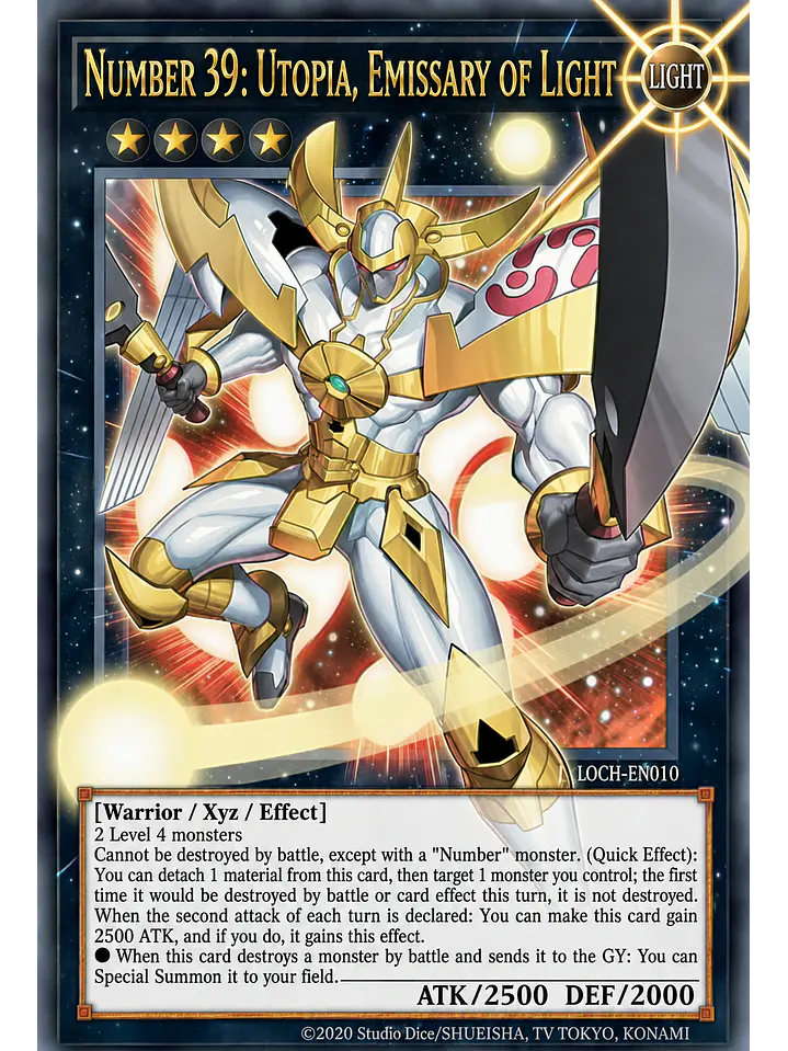 Number 39: Utopia, Emissary of Light (extended art) - MAMO-EN010 - Grand Master Rare 1st Edition 1