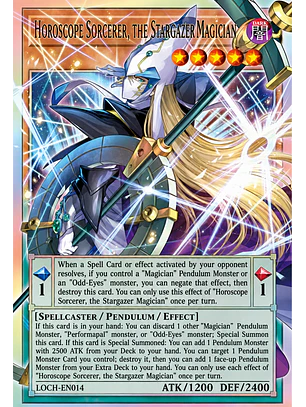 Horoscope Sorcerer, the Stargazer Magician (extended art) - MAMO-EN014 - Ultra Rare 1st Edition