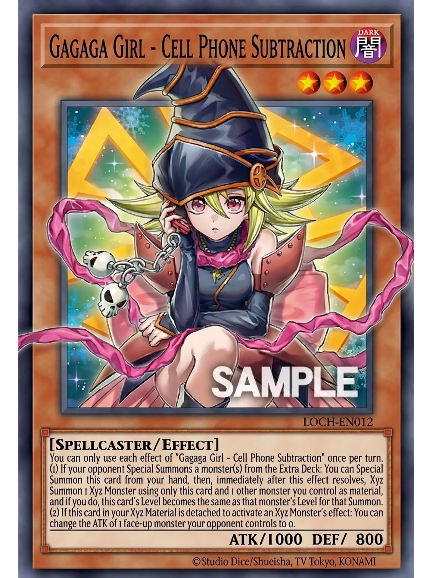 Gagaga Girl - Cell Phone Subtraction (extended art) - MAMO-EN012 - Grand Master Rare 1st Edition 1