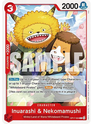 OP17-004 C Inuarashi & Nekomamushi