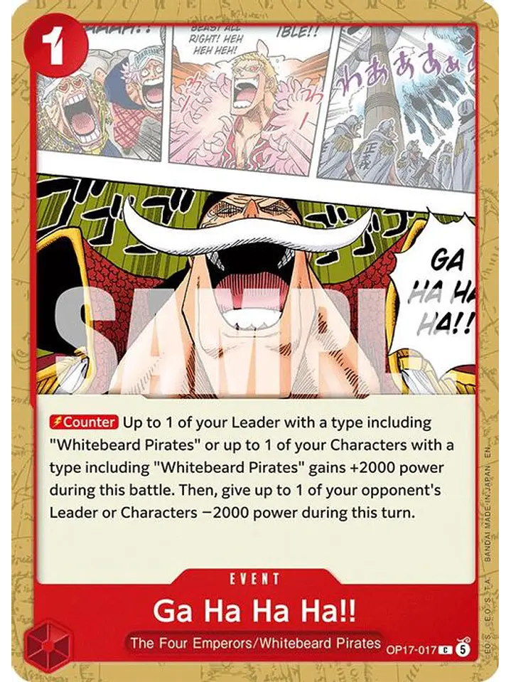 OP17-017 C Ga Ha Ha Ha!! 1