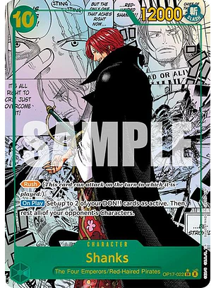 OP17-022 (Alternate Art) Shanks (022) (Manga)