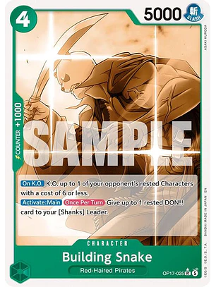 OP17-025 (Alternate Art) Building Snake
