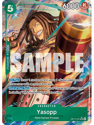 OP17-031 (Alternate Art) Yasopp