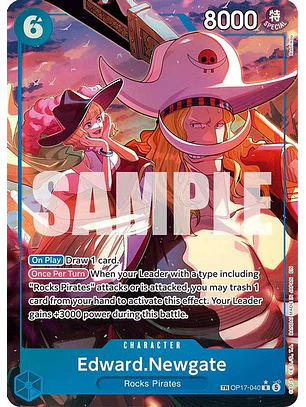 OP17-040 (Alternate Art) Edward.Newgate (040)