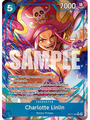 OP17-049 (Alternate Art) Charlotte Linlin (049)