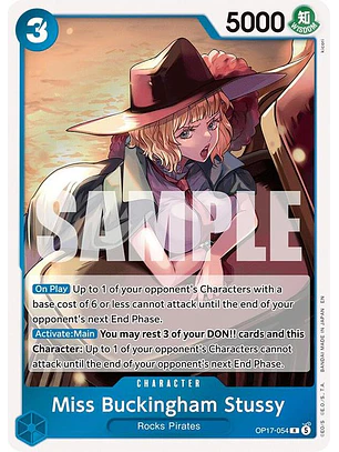 OP17-054 R Miss Buckingham Stussy