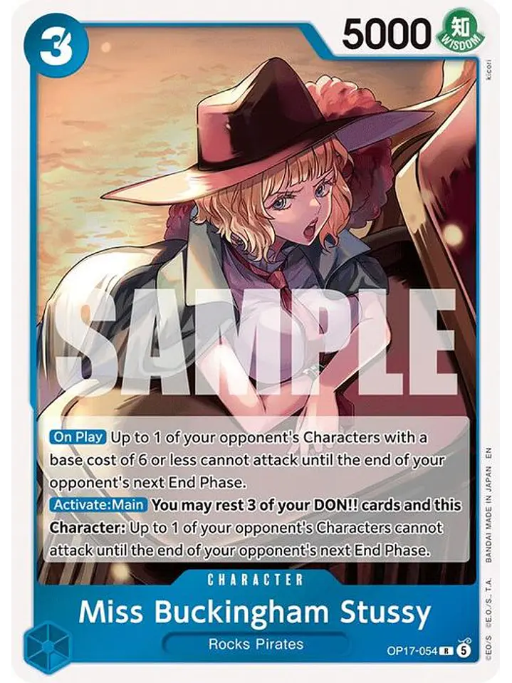 OP17-054 R Miss Buckingham Stussy 1