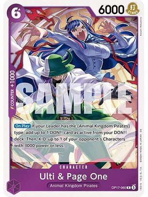 OP17-060 R Ulti & Page One