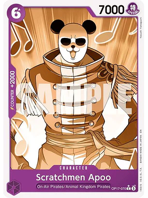 OP17-070 (Alternate Art) Scratchmen Apoo