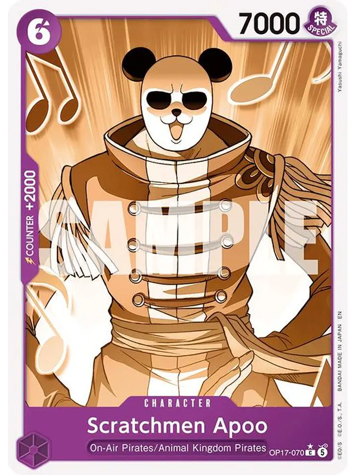 OP17-070 (Alternate Art) Scratchmen Apoo 1