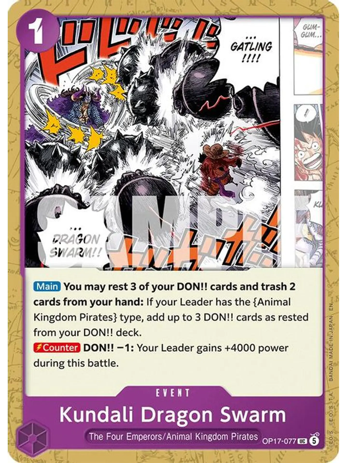 OP17-077 U Kundali Dragon Swarm 1