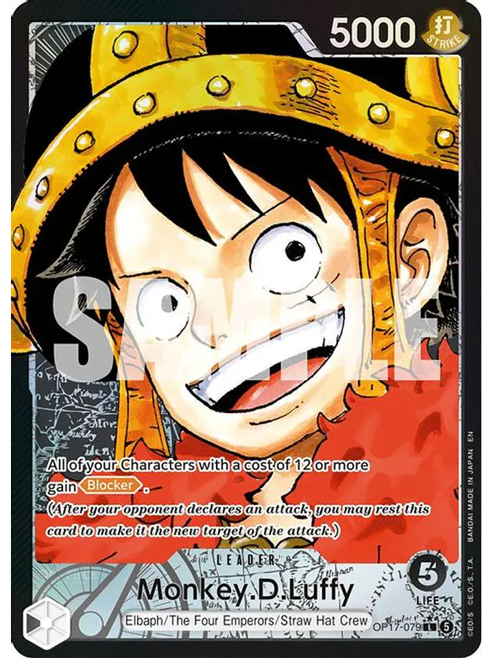 OP17-079 (Alternate Art) Monkey.D.Luffy (079) 1