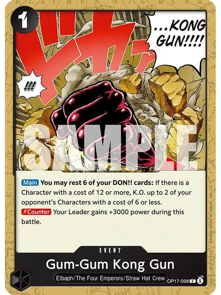 OP17-098 C Gum-Gum Kong Gun 1