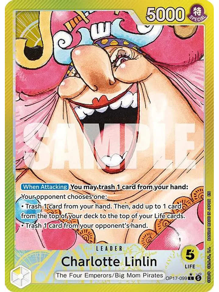 OP17-099 (Alternate Art) Charlotte Linlin (099) 1