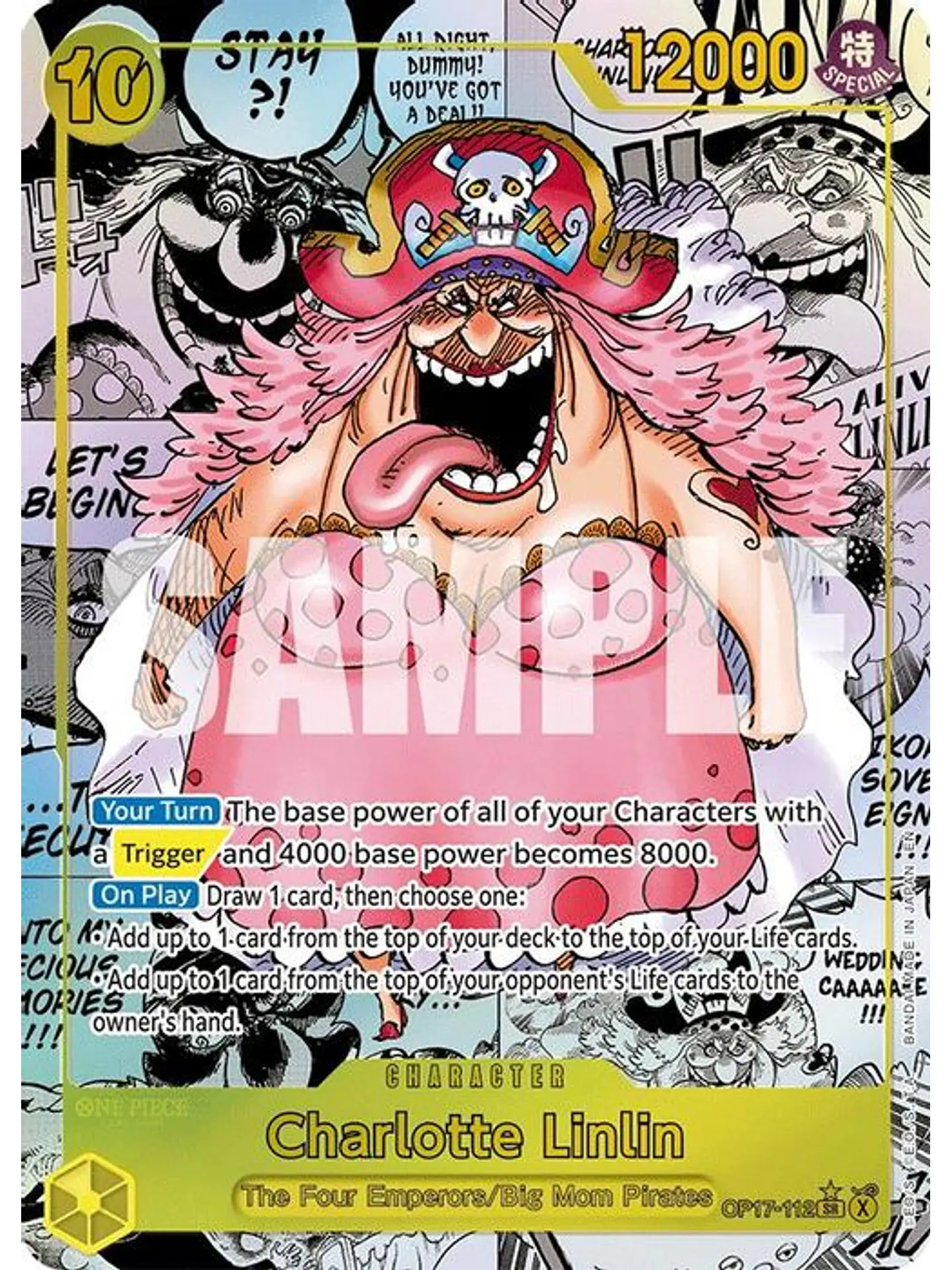 OP17-112 (Alternate Art) Charlotte Linlin (112) (Manga) 1