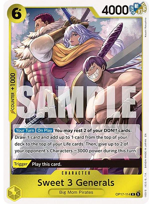 OP17-114 R Sweet 3 Generals