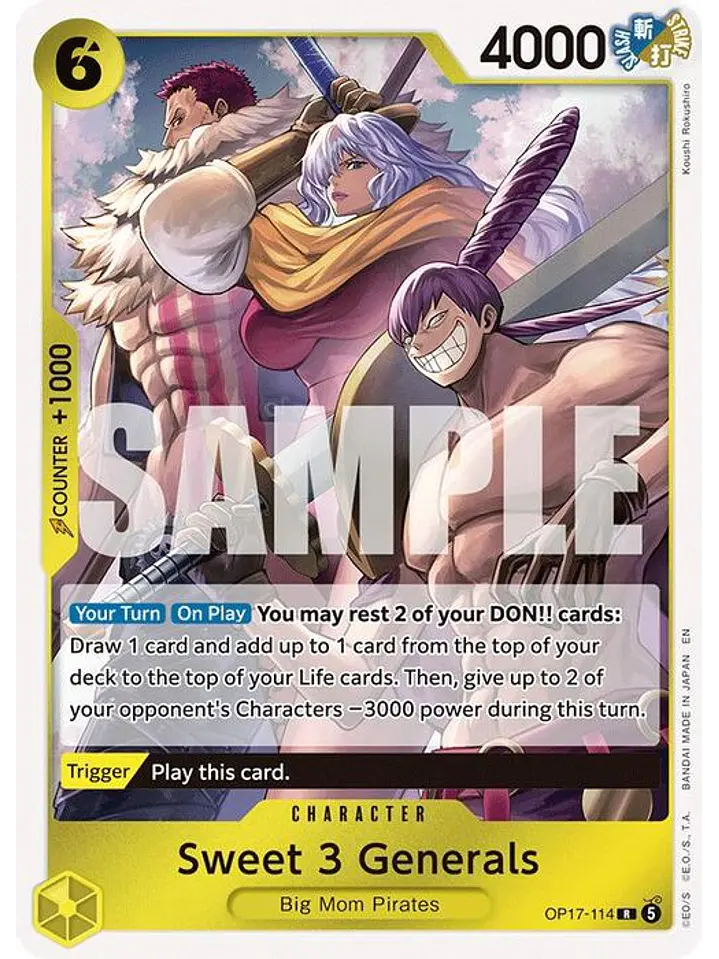 OP17-114 R Sweet 3 Generals 1