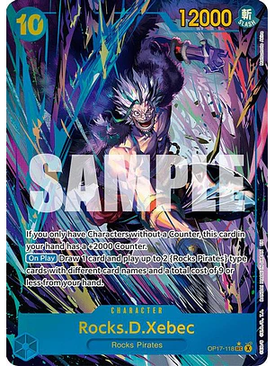 OP17-118 (Alternate Art) Rocks.D.Xebec (118)