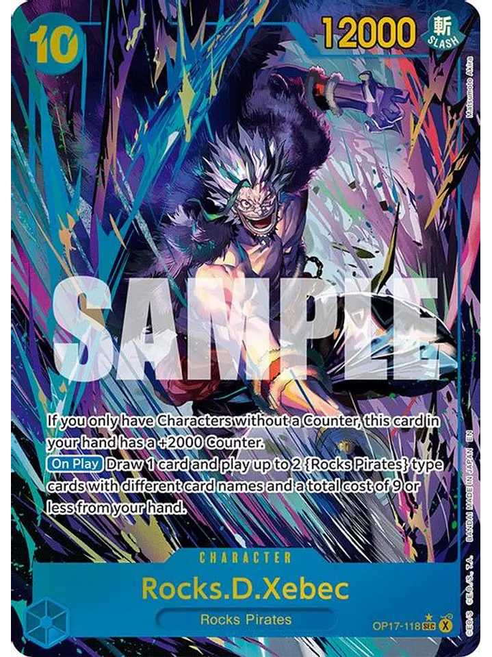 OP17-118 (Alternate Art) Rocks.D.Xebec (118) 1