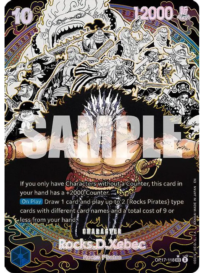 OP17-118 (Alternate Art) Rocks.D.Xebec (118) 1