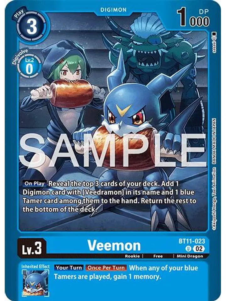 BT11-023 (Alternate Art) Veemon 1