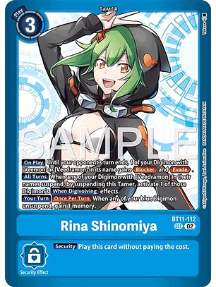 BT11-112 (Alternate Art) Rina Shinomiya