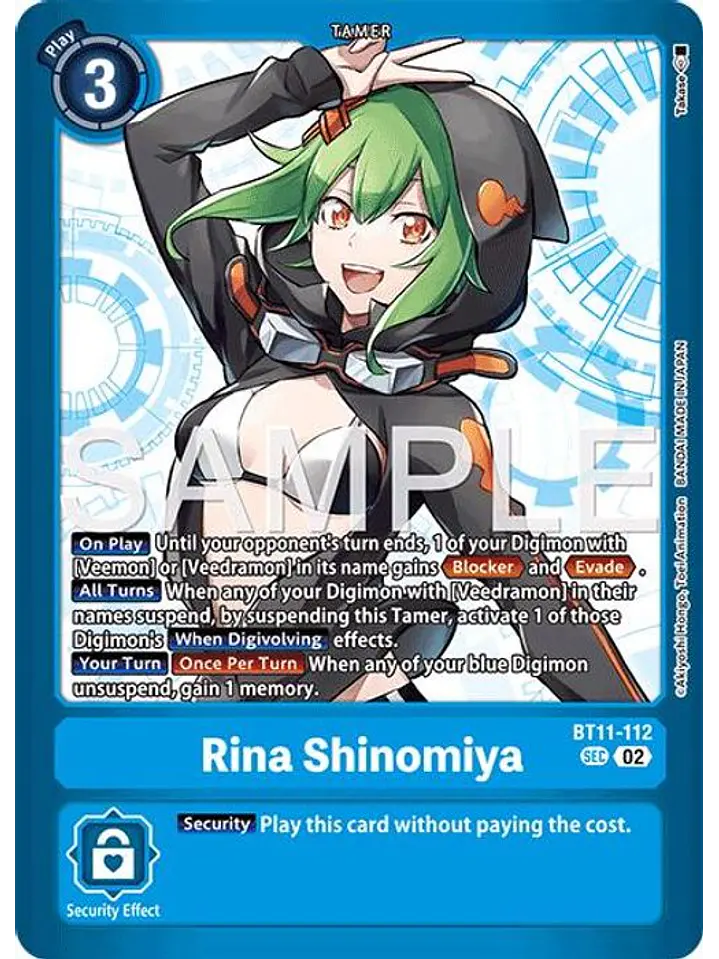 BT11-112 (Alternate Art) Rina Shinomiya 1