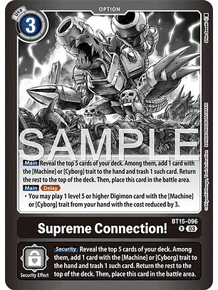 BT15-096 (Alternate Art) Supreme Connection!