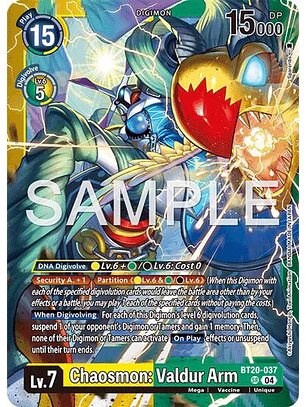 BT20-037 (Alternate Art) Chaosmon: Valdur Arm