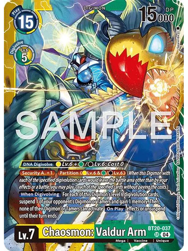 BT20-037 (Alternate Art) Chaosmon: Valdur Arm 1